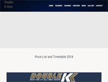 Tablet Screenshot of doublekgym.com
